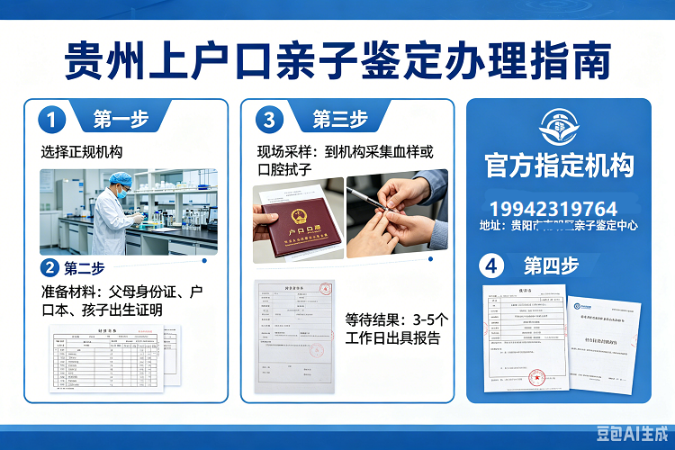 贵州上户口需要的亲子鉴定在哪做呢？