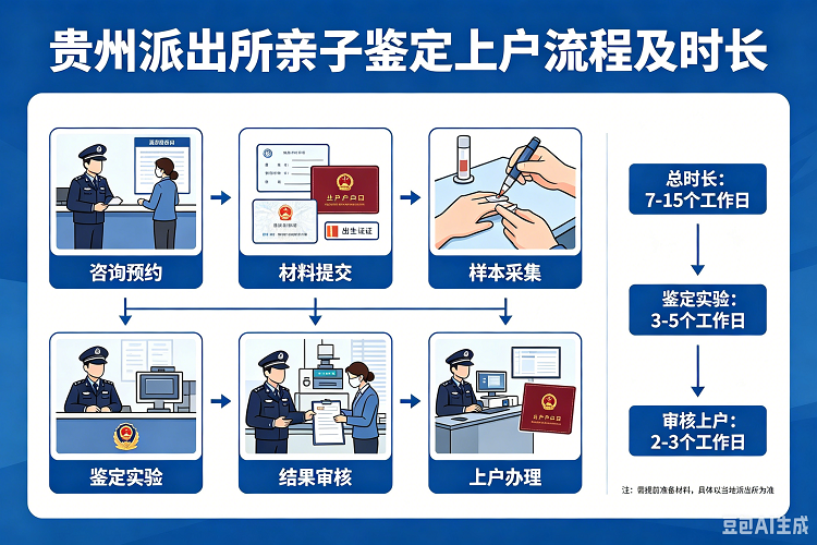 贵州派出所做亲子鉴定上户要多久？
