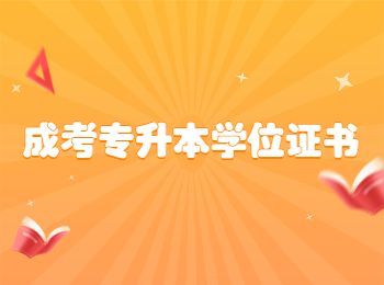 重庆成人高考专升本毕业后有没有学位证书？